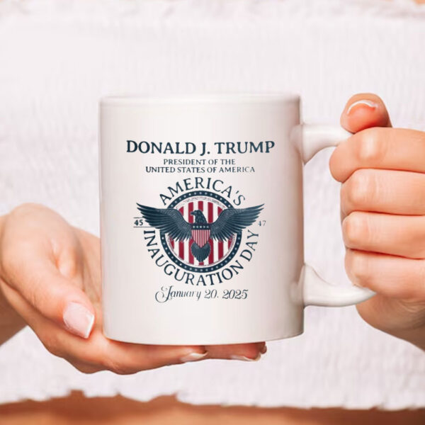 Trump Vance 2025 Inauguration Comfort Colors Mug, 47th US President Donald Trump Inauguration Day 2025 Mug