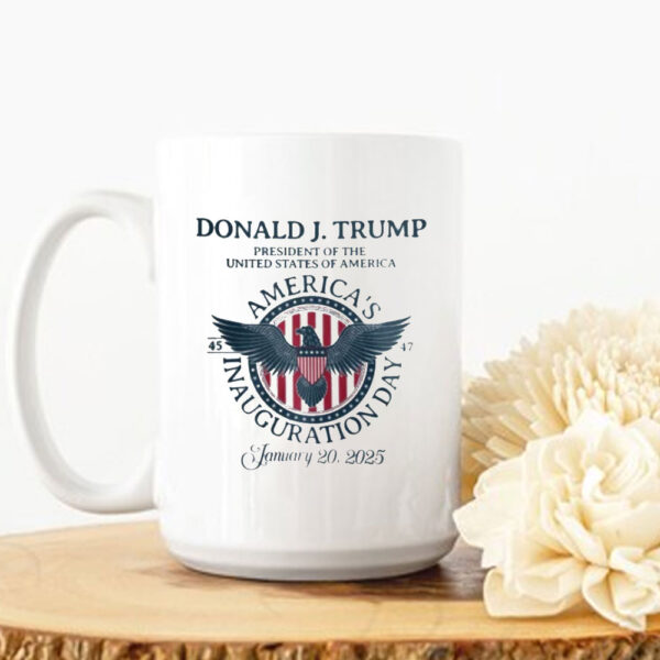 Trump Vance 2025 Inauguration Comfort Colors Mug, 47th US President Donald Trump Inauguration Day 2025 Mug